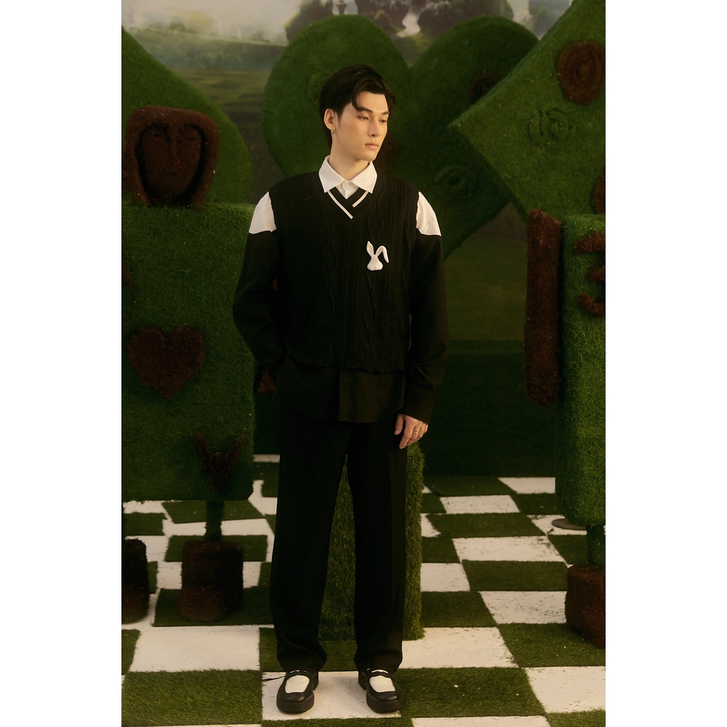 BLANKESPACE Áo Tanktop CROP TANKTOP Vải Cotton Đan Sợi Thời Trang Nam Nữ Unisex (TẶNG PHỤ KIỆN GÀI CON THỎ)