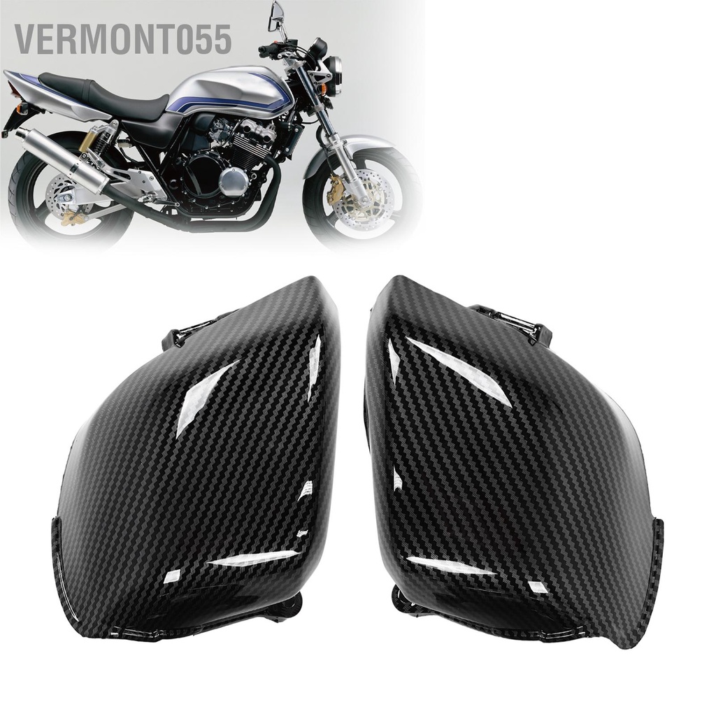 Có thể bán buôn 2 cái Bộ chế hòa khí Nắp bên bằng sợi carbon Phong cách thay thế ABS cho CB 400 CB400 VTEC 1999‑2007 Vermont055 Hàng giao ngay