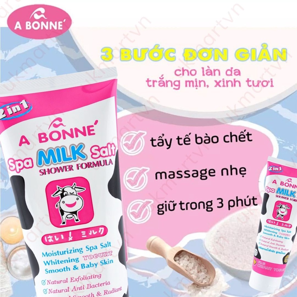 Muối Tắm Sữa Bò Tẩy Tế Bào Chết A Bonne Spa Milk Salt Thái Lan 350gr | BigBuy360 - bigbuy360.vn