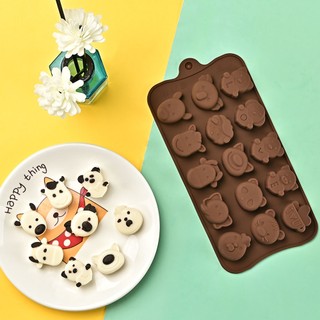 Khuôn silicon làm chocolate làm thạch làm bánh dễ thương nhiều mẫu