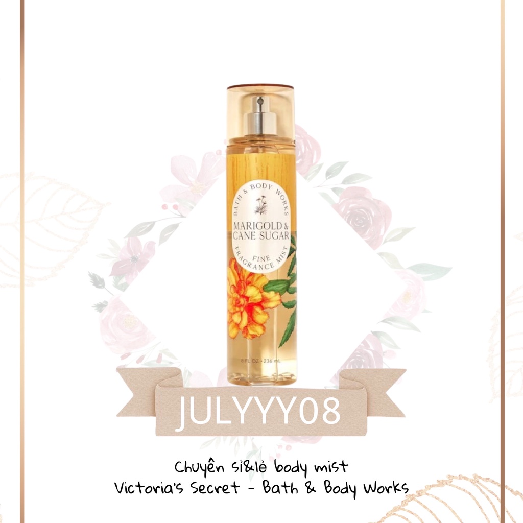 Xịt Thơm Toàn Thân Marigold & Cane Sugar Fine Fragrance Mist +jɥȽÿ08+