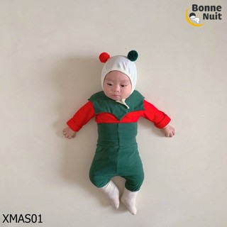 Set đồ Giáng sinh cho bé 3 món nón 2 cục bông