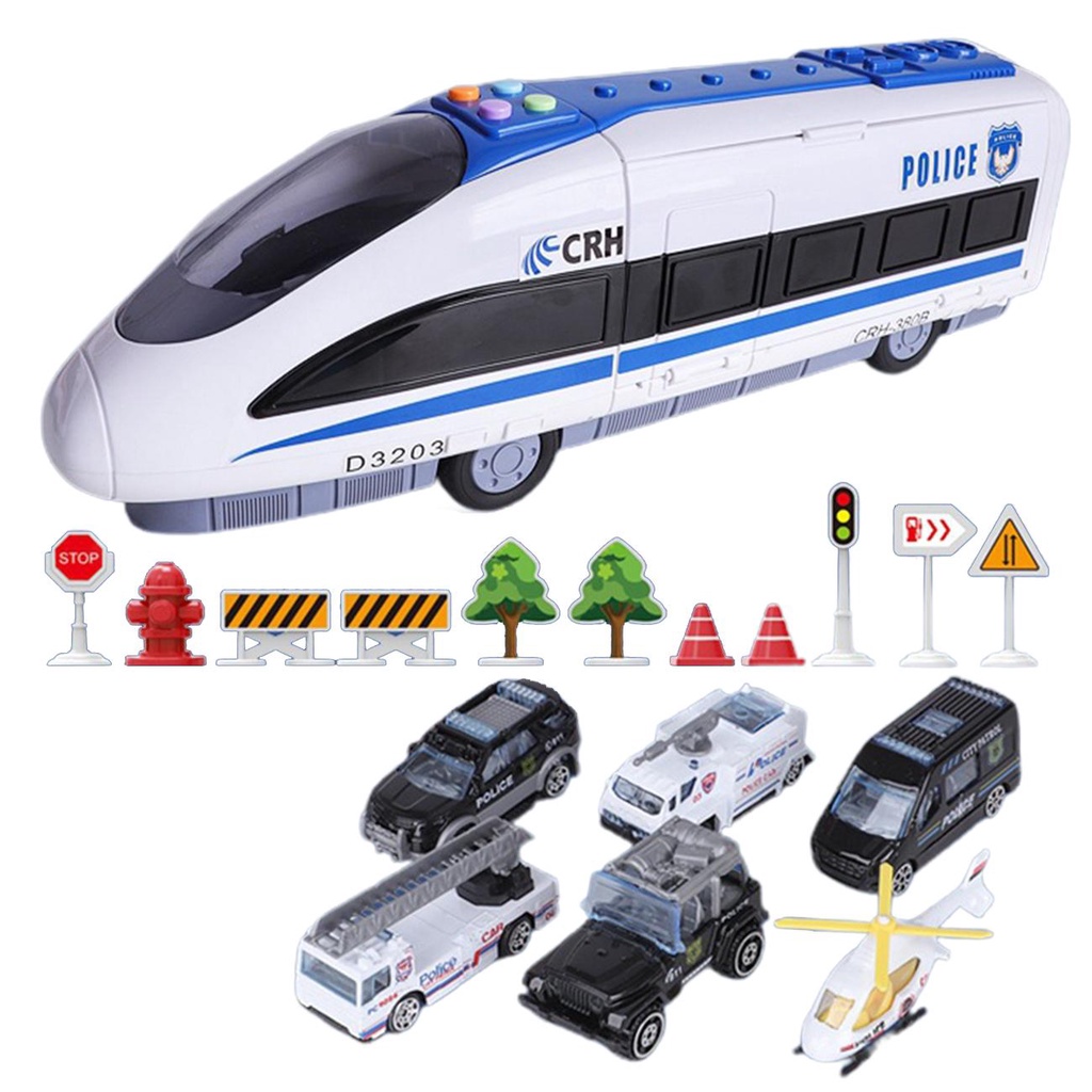 1 Bộ Đồ Chơi Đường Ray Xe Lửa Chạy Bằng Điện Tốc Độ Cao Thú Vị Cho Bé