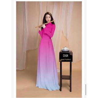 Vải áo dài màu chuyển sắc