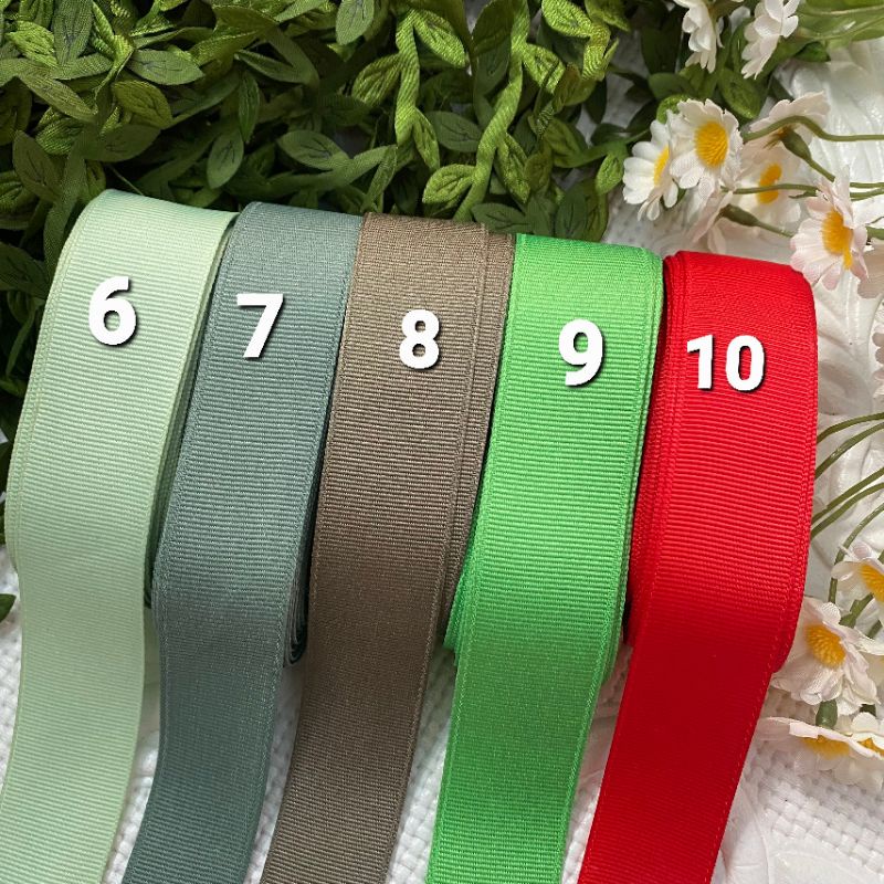 Ruy băng gân ,phụ liệu handmade, size  2.4cm_2.6cm