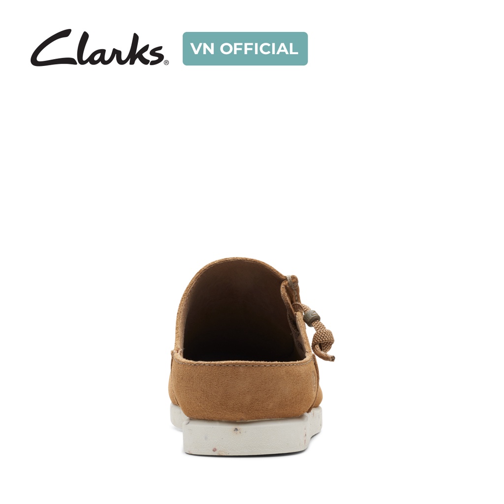 Giày sục Da Nam Clarks ShacreLite Sun màu Dark Sand