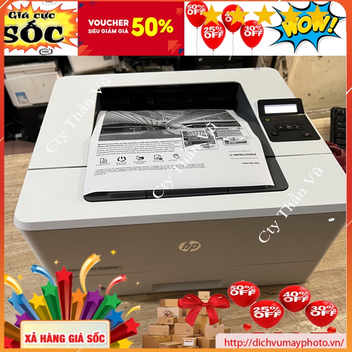 Máy in cũ HP Pro M402DN hàng bền đẹp tốc độ cao in mạng in 2 mặt tự động có bảo hành INECO