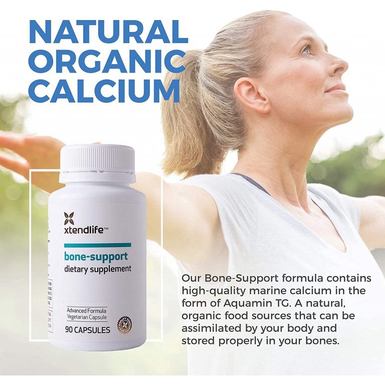 Viên tăng chiều cao, tăng mật độ xương, bổ sung canxi Xtend-life Bone Support 90 viên Dr Chubby