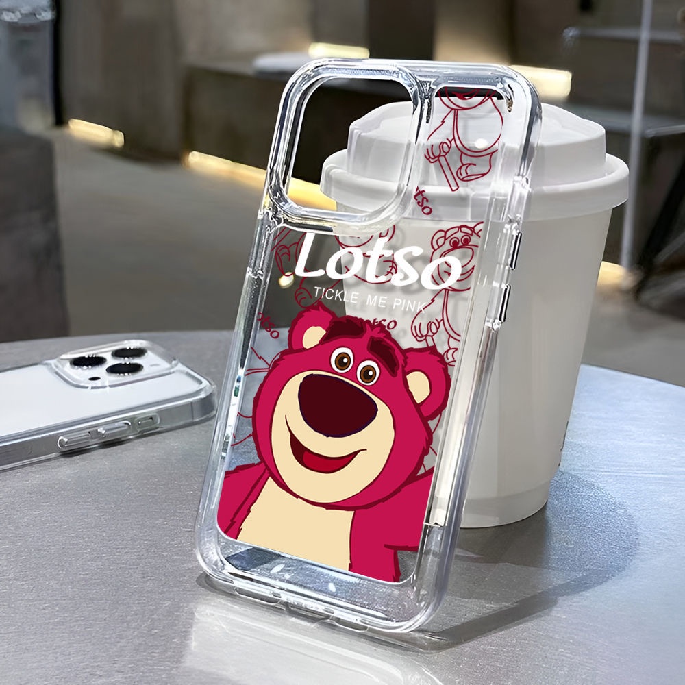 Ốp Điện Thoại TPU Silicon Mềm Trong Suốt Hình Gấu Cho IPhone 14 13 12 11 Pro Max Mini 7 8 XS X XR 6 6S Plus SE 2020