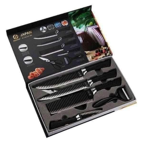 Bộ dao nhà bếp lúa mạch 6 món kháng khuẩn tiện dụng