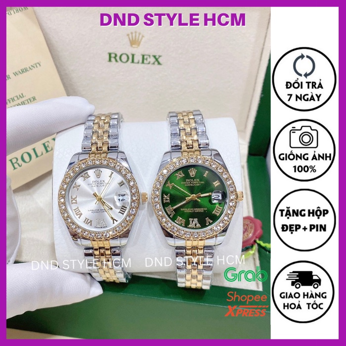 Đồng hồ nữ role.x, đồng hồ rolex nữ nam cao cấp chất bền bỉ chống nước sang trọng cực đẹp - DND Style