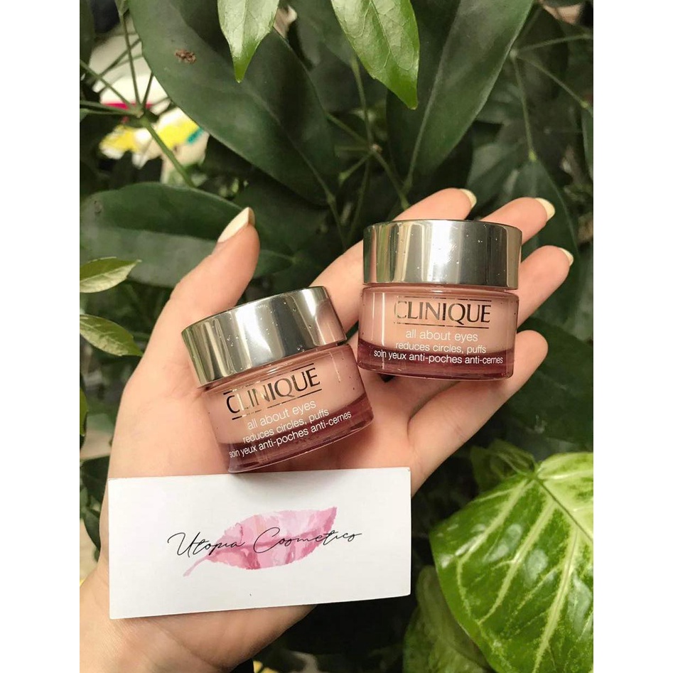 Kem mắt clinique 15ml tách set no box dạng hũ