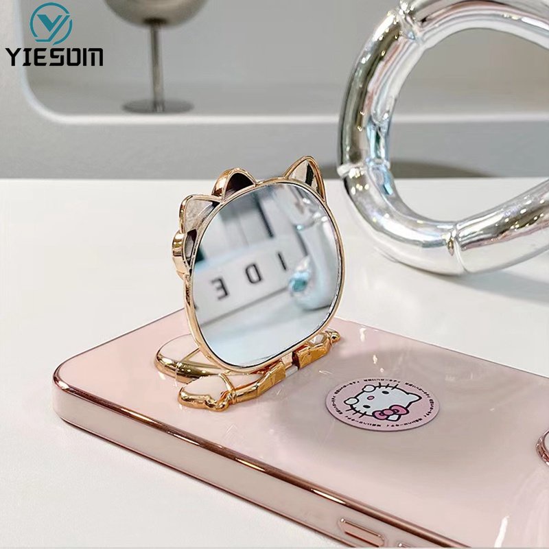 Ốp Điện Thoại Silicone Mềm Chống Sốc Có Giá Đứng Hình Hello Kitty Cho Samsung Galaxy S22 S21 Ultra S22 Plus S21 FE S21 Plus