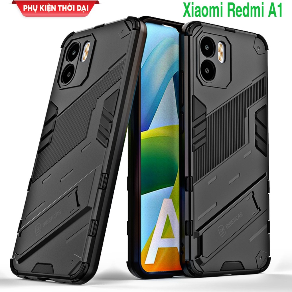 Ốp lưng Redmi 9C / Redmi 10C / Redmi A1 / Redmi 12C Iron Man Ver 2 chống sốc giá đỡ xem phim bảo vệ camera cao cấp