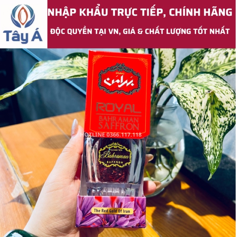 - SAFFRON TÂY Á Bahraman Super Negin - 3gram - nhuỵ hoa nghệ tây - Nhập khẩu độc quyền từ Iran