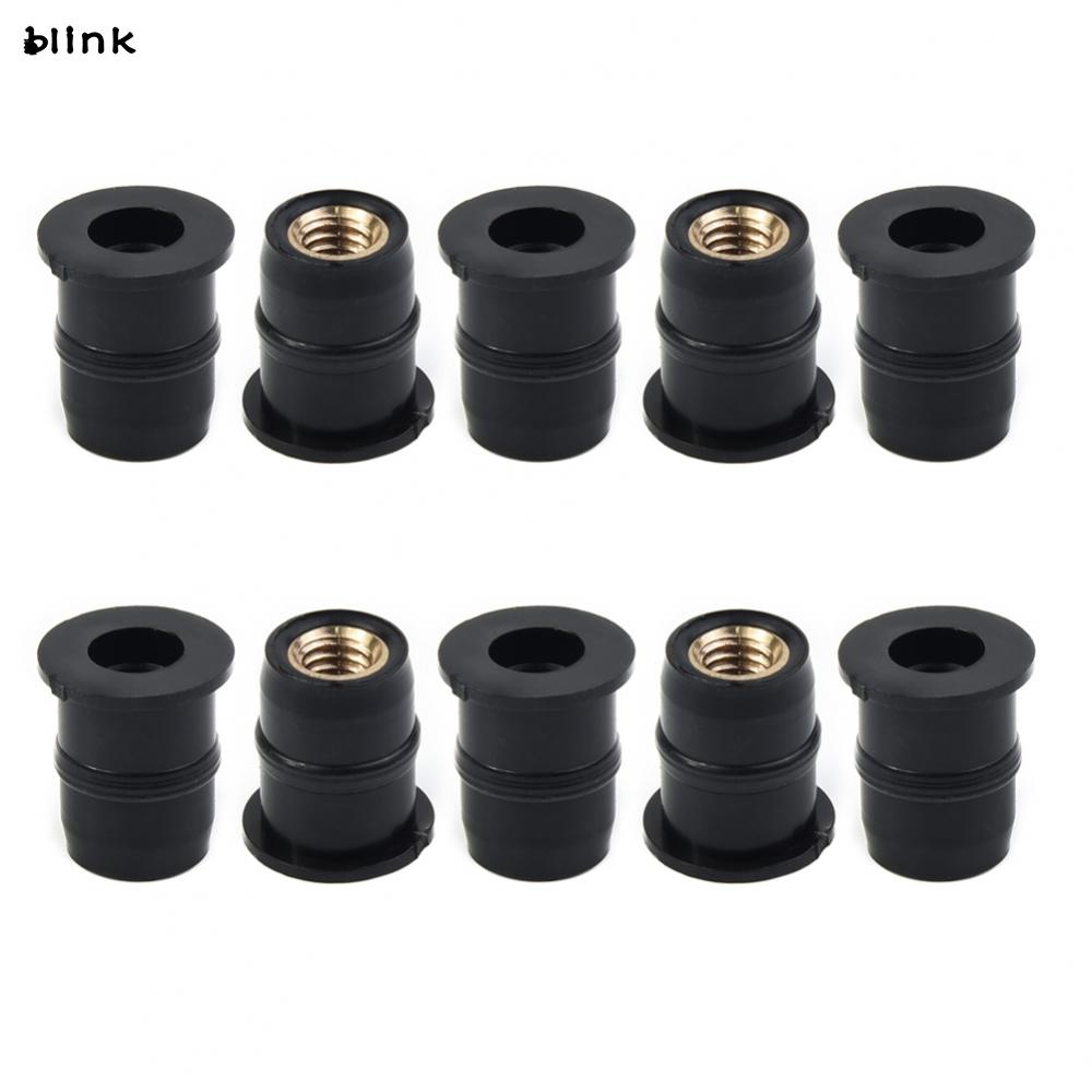 Set 10 Bu Lông M5 5mm Bằng Cao Su Cho Kính Chắn Gió Xe Máy