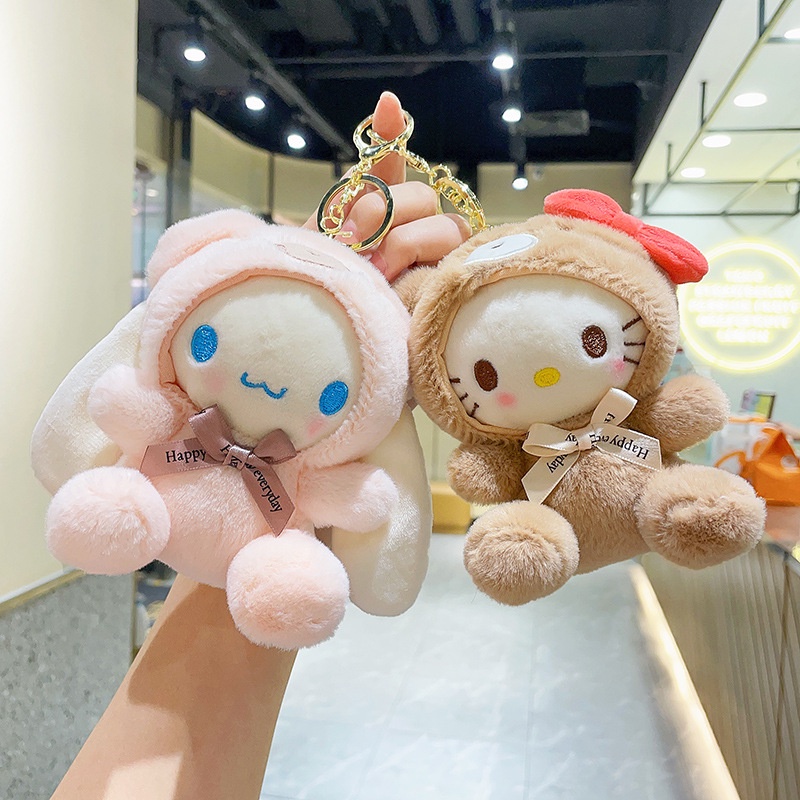 SANRIO Móc Khóa Hình Thỏ Nhồi Bông Đáng Yêu Cho Bé