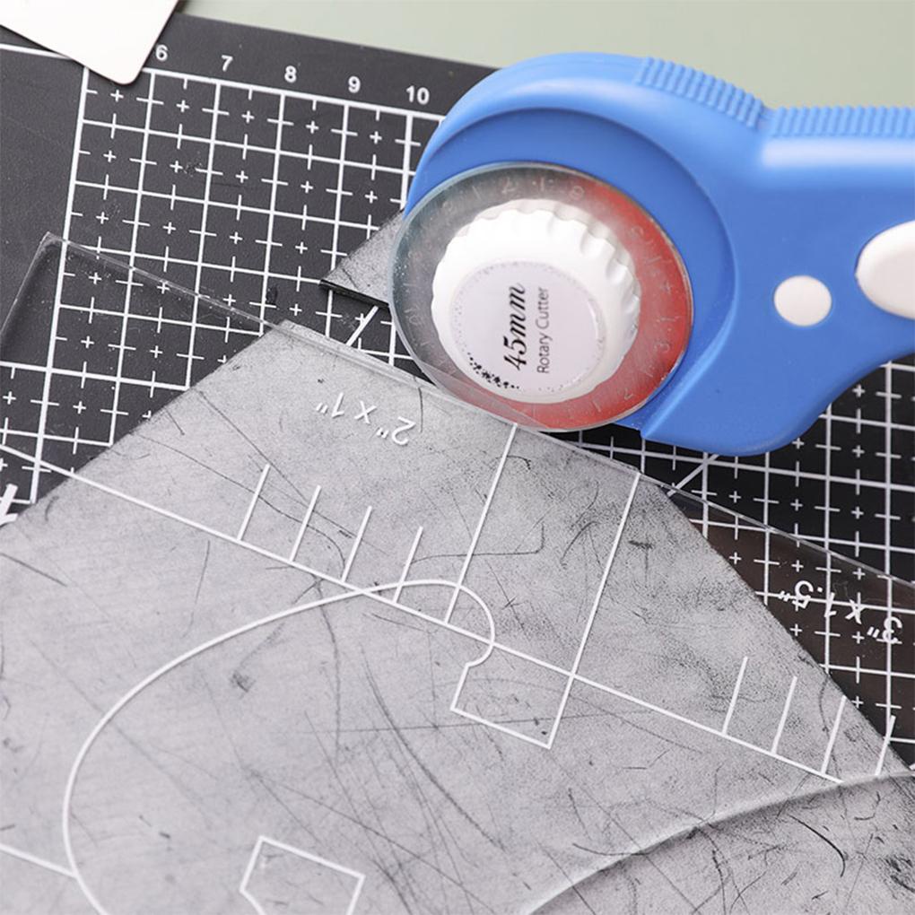 [spl] Bộ 4 Khuôn Rỗng Trong Suốt Chắc Chắn Dùng Để May Vá DIY