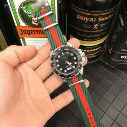 Đồng Hồ Đeo Tay GUCCI Dây Canvas Thiết Kế Đơn Giản Cho Nam Và Nữ