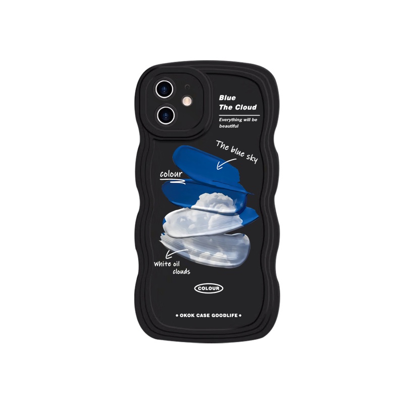 Ốp Điện Thoại Viền Gợn Sóng Chống Dấu Vân Tay Cho iPhone 11 12 13Pro 14 7plus 8plus xr xs xsmax 7 6 8G 11Promax 12Pro 14plus 13Promax