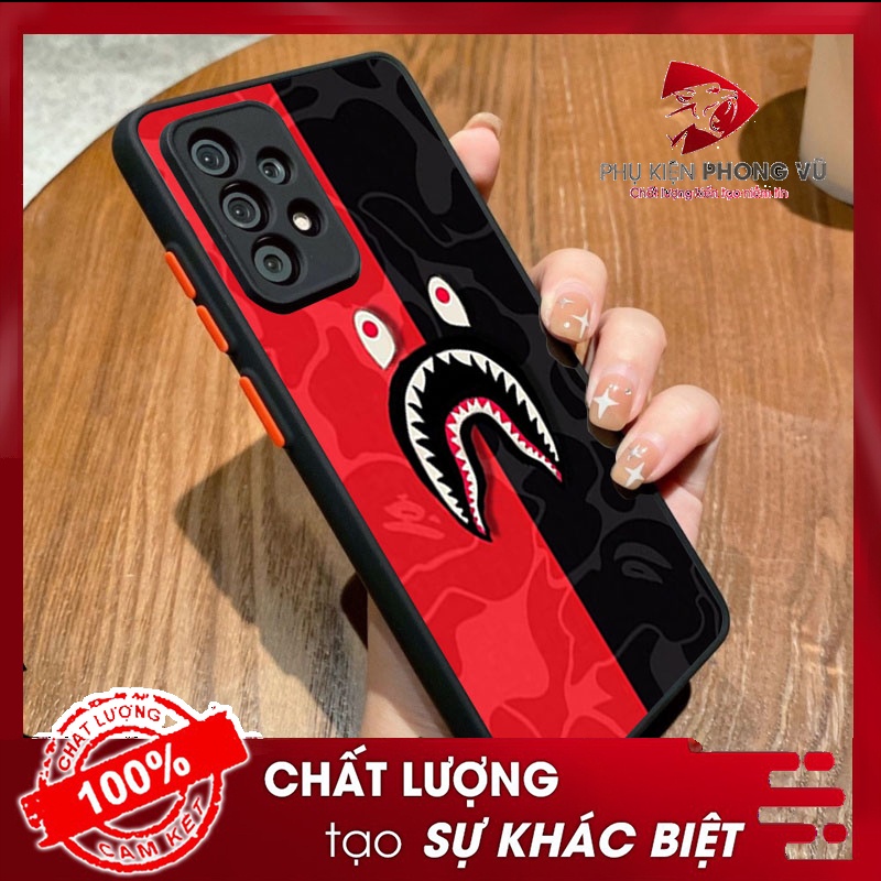 Ốp lưng Samsung BAPE SHARK Nhám cho Samsung A04 A23 A30 A22 A16 A13 A53 M33 M53 J4... - SS-03 - phukiengiacucre