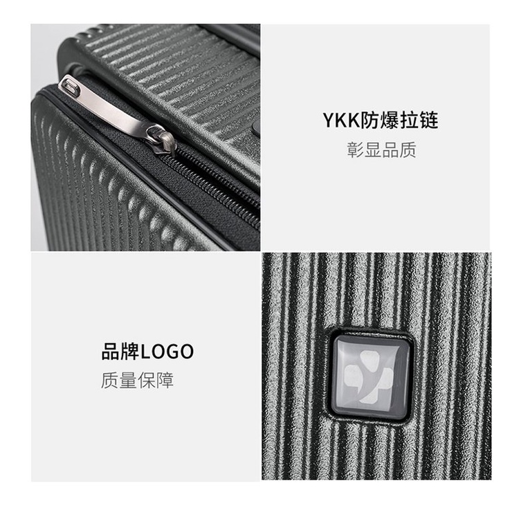 Vali khóa kéo cao cấp nhập khẩu Hàn Quốc Tresette TSL-2029 Có Ngăn Đựng Latop Vân Dọc Sang Trọng size 20