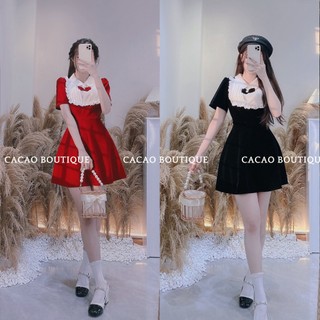 [HỎA TỐC]ĐẦM ĐI CHƠI ĐI TIỆC CHẤT NHUNG NƠ SANG TRỌNG, QUÝ PHÁI TÔN DÁNG VỚI MÀU ĐEN ĐỎ