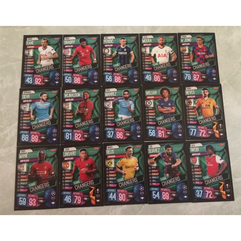 Set thẻ cầu thủ match attax 19/20