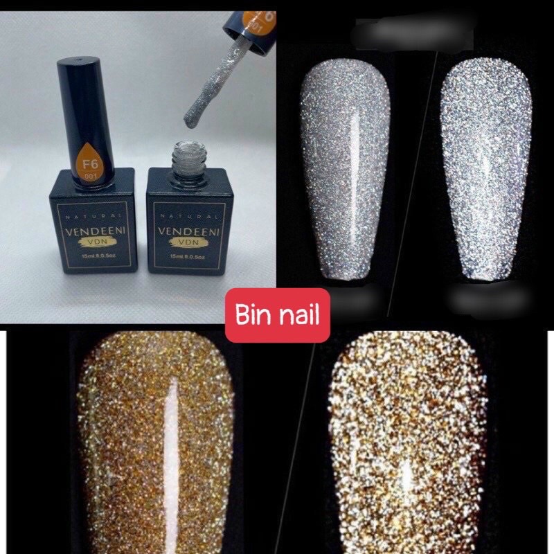 Sơn gel nhũ flash kim tuyến siêu sáng Vendeeni