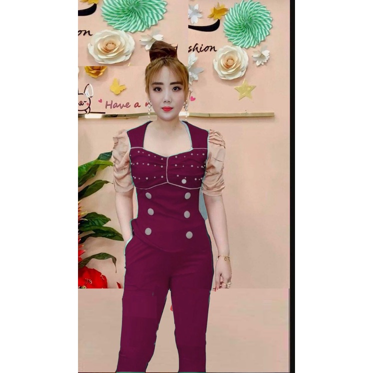 Set bộ nữ mặc nhà chất liệu thun cát hàn-CH6N