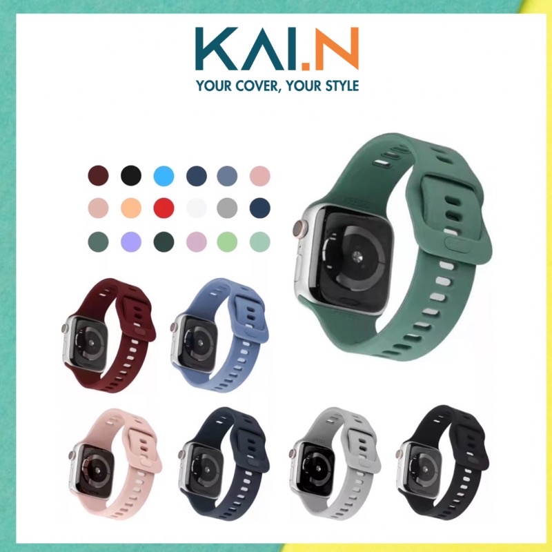 Dây Đeo Silicone Cao Cấp Kai.N Sport Dành Apple Watch - Hàng Chính Hãng