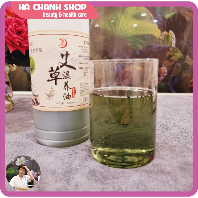 Dầu Ngải Cứu Massage Body 1000ml OUBIQUAN Dầu Mát Xa Ngải Cứu Nóng Ấm Thông Kinh Lạc Mát Xa Toàn Thân Đậm Đặc