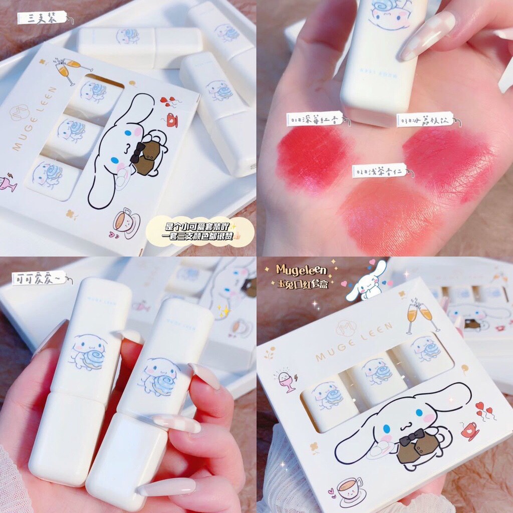 Set Son 3 Cây Muge Leen Thỏ siêu cưng