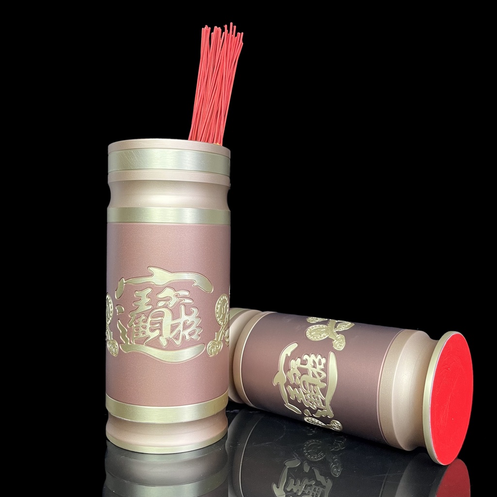 Bộ Thờ Cúng Lư, Bình , Dĩa , đèn dầu , xông trầm Đồng màu đỏ nâu Cao Cấp - Phật giáo tuệ quang