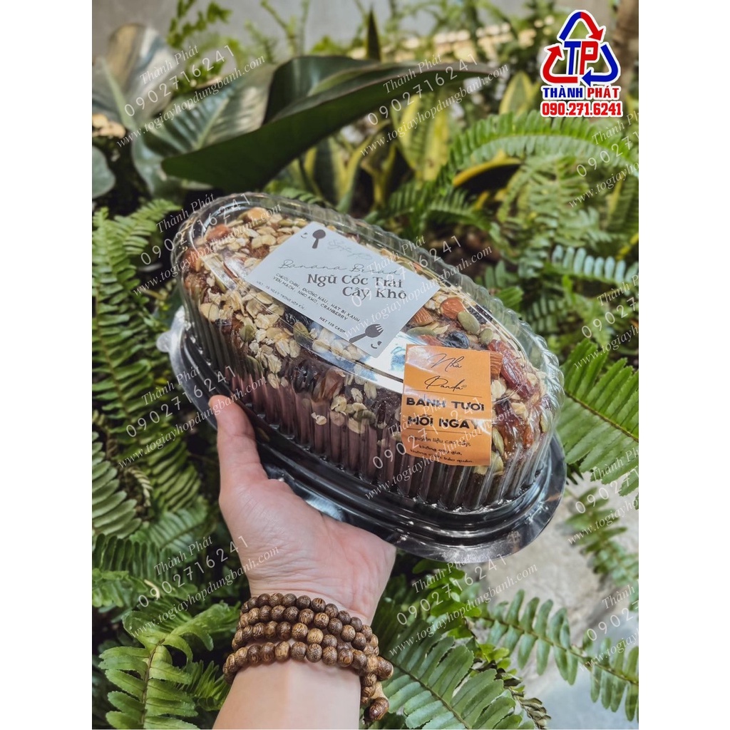 100 Hộp F70 đế đen dùng đựng bánh khuôn D08 - bánh cuối nướng, flan chesse, gato flan