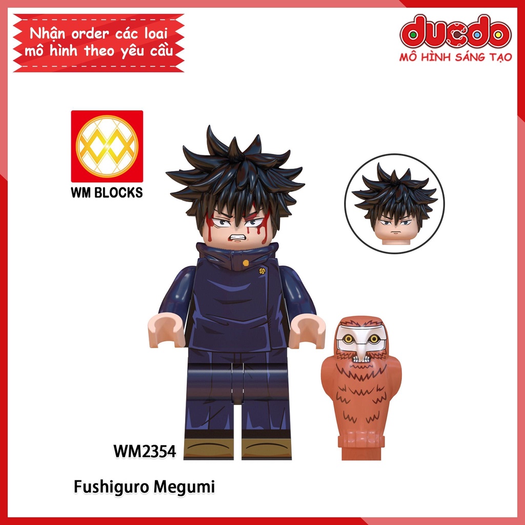 Minifigures nhân vật Anime Chú Thuật Hồi Chiến Jujutsu Kaisen - Đồ chơi Lắp ghép Xếp hình Mini Mô hình WM WM6139
