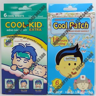 Miếng dán hạ sốt Cool Patch / Cool-kid extra hộp 6 miếng