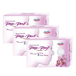 Bông tẩy trang Pop Puf 100 miếng