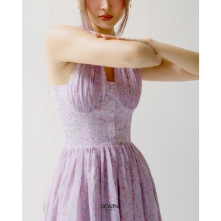 Đầm Maxi cột dây Lavender Dress - DEVONS STUDIO
