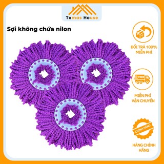 Bông lau nhà 360 độ sợi dày [ LOẠI 1] thấm hút tốt siêu kháng khuẩn - BTD