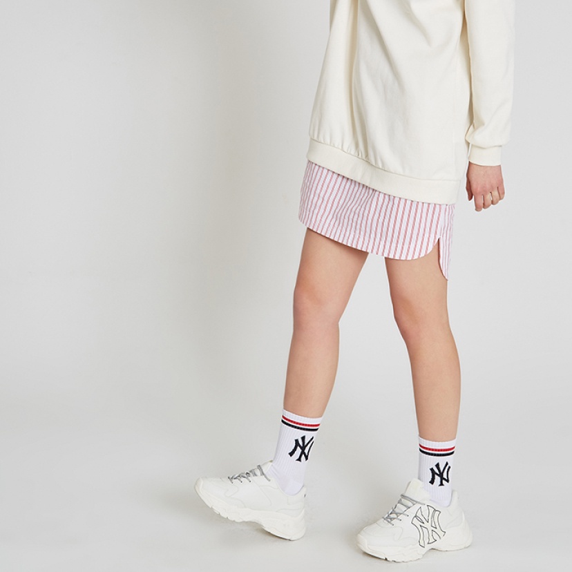 Giày Sneaker MLB Chunky NY Trắng, Giày Thể Thao Yankees Chữ Vàng Nam Nữ Da Bò Đế Độn 2 Lớp Cao Cấp Full Size V380