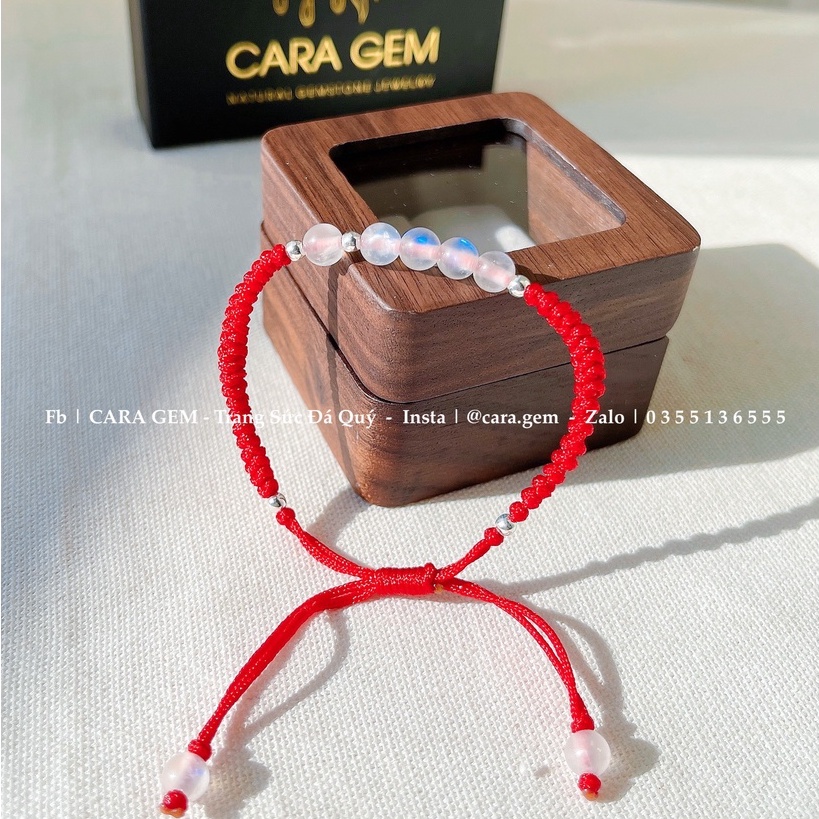 Vòng tay nữ đá Moonstone chữ sinh SP220 cara gem