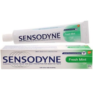 Kem đánh răng sensodyne fresh mint bạc hà thơm mát giảm ê buốt tuýp 100g