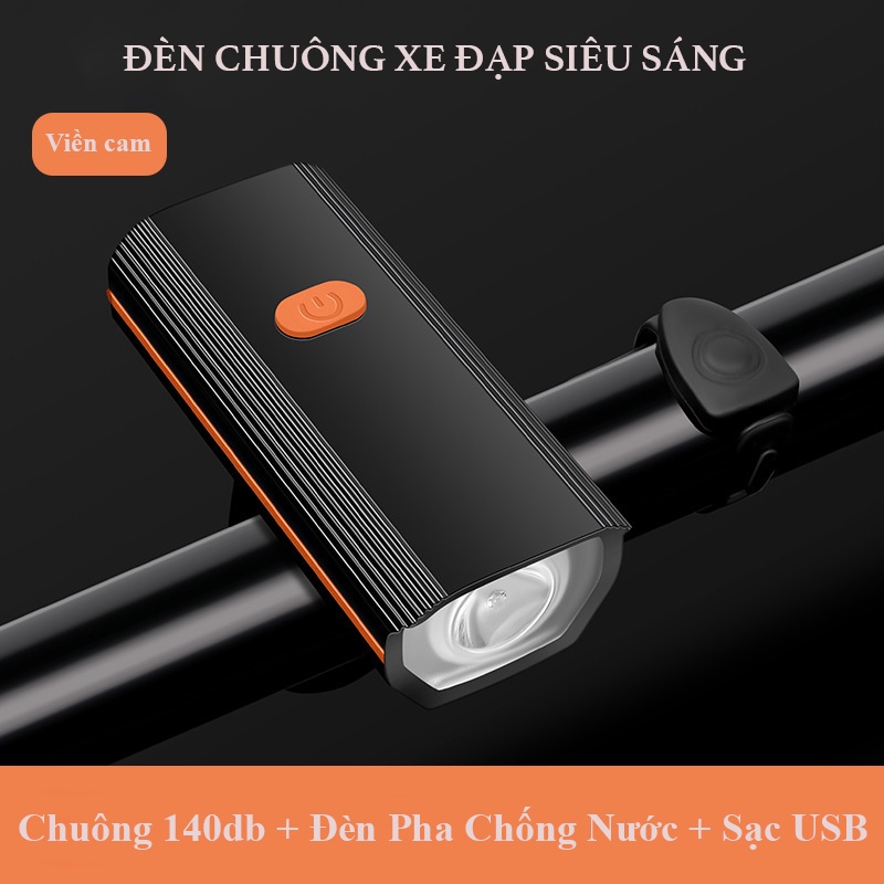 Đèn xe đạp thể thao led chống nước ĐÈN SÁNG CÒI TO xe đạp thể thao