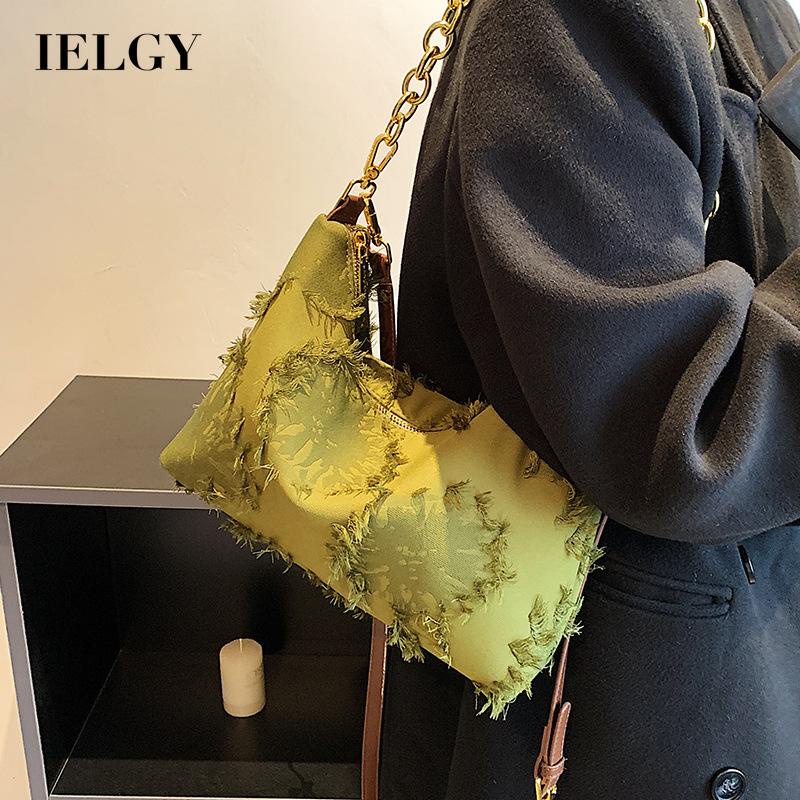 Túi Đeo Chéo Màu Xanh Lá Thiết Kế Độc Đáo Cho Nữ