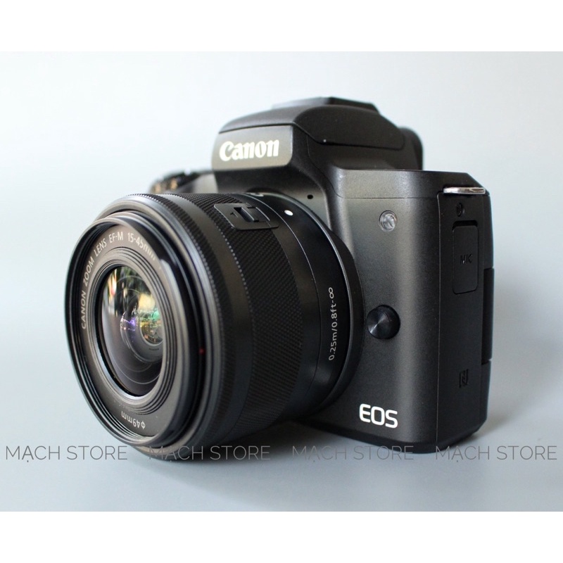 MÁY ẢNH CANON EOS M50 + LENS 15-45MM F/3.5-5.6 IS STM