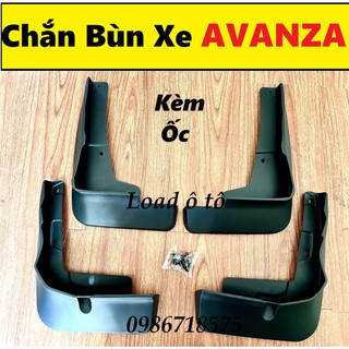 Bộ Chắn Bùn Bánh Xe Toyota AVANZA 2022-24 Mẫu Nhựa Đen Cao Cấp