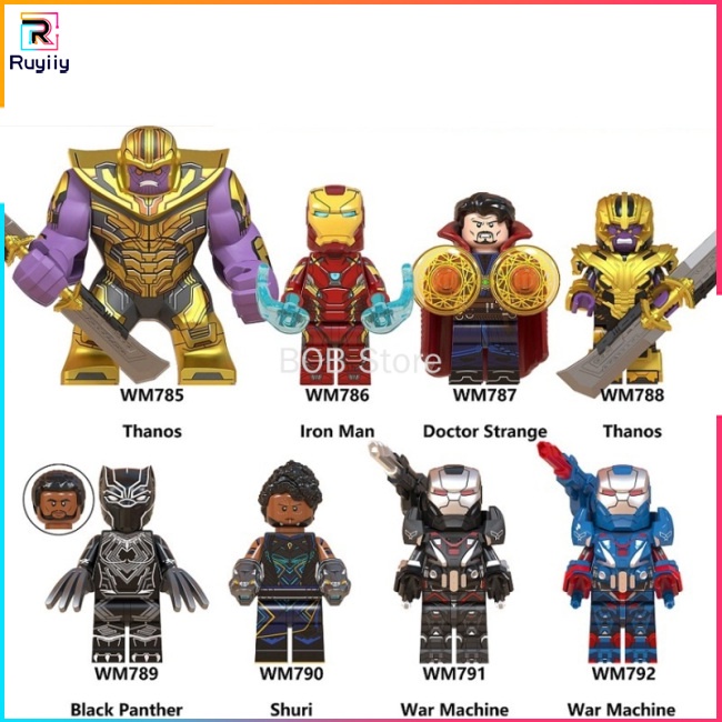 Mô Hình Nhân Vật Siêu Anh Hùng Thanos Thor Captain America RU3