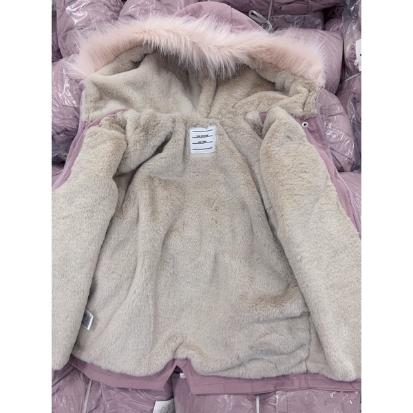 Áo khoác parka lót lông cho bé size 10-28kg