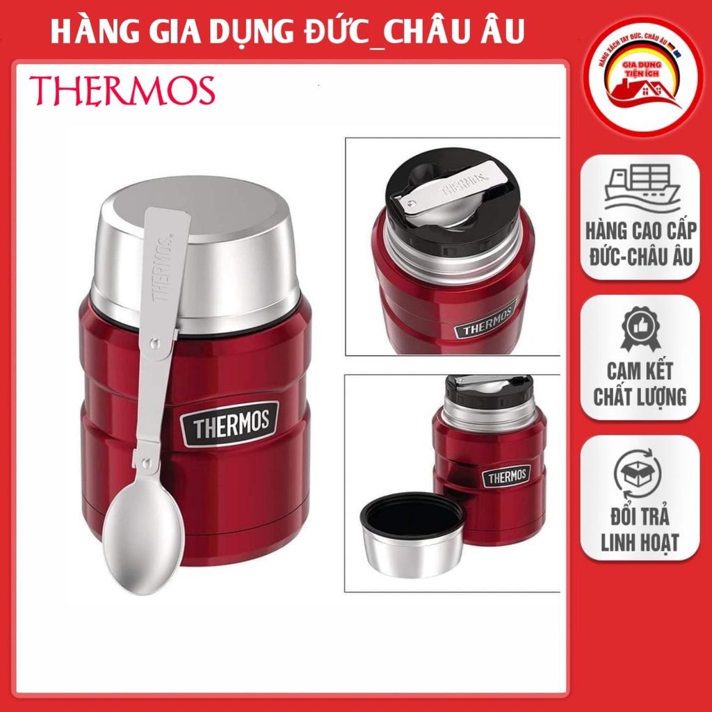 Bình ủ cháo đựng thức ăn giữ nhiệt THERMOS 470ml 2 lớp thép không gỉ, nóng 9 giờ, lạnh 14 giờ